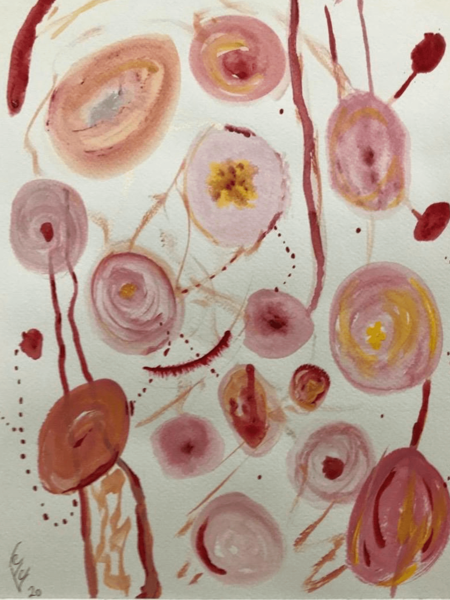 Catherine Engelmeyer pink shapes tumors.png