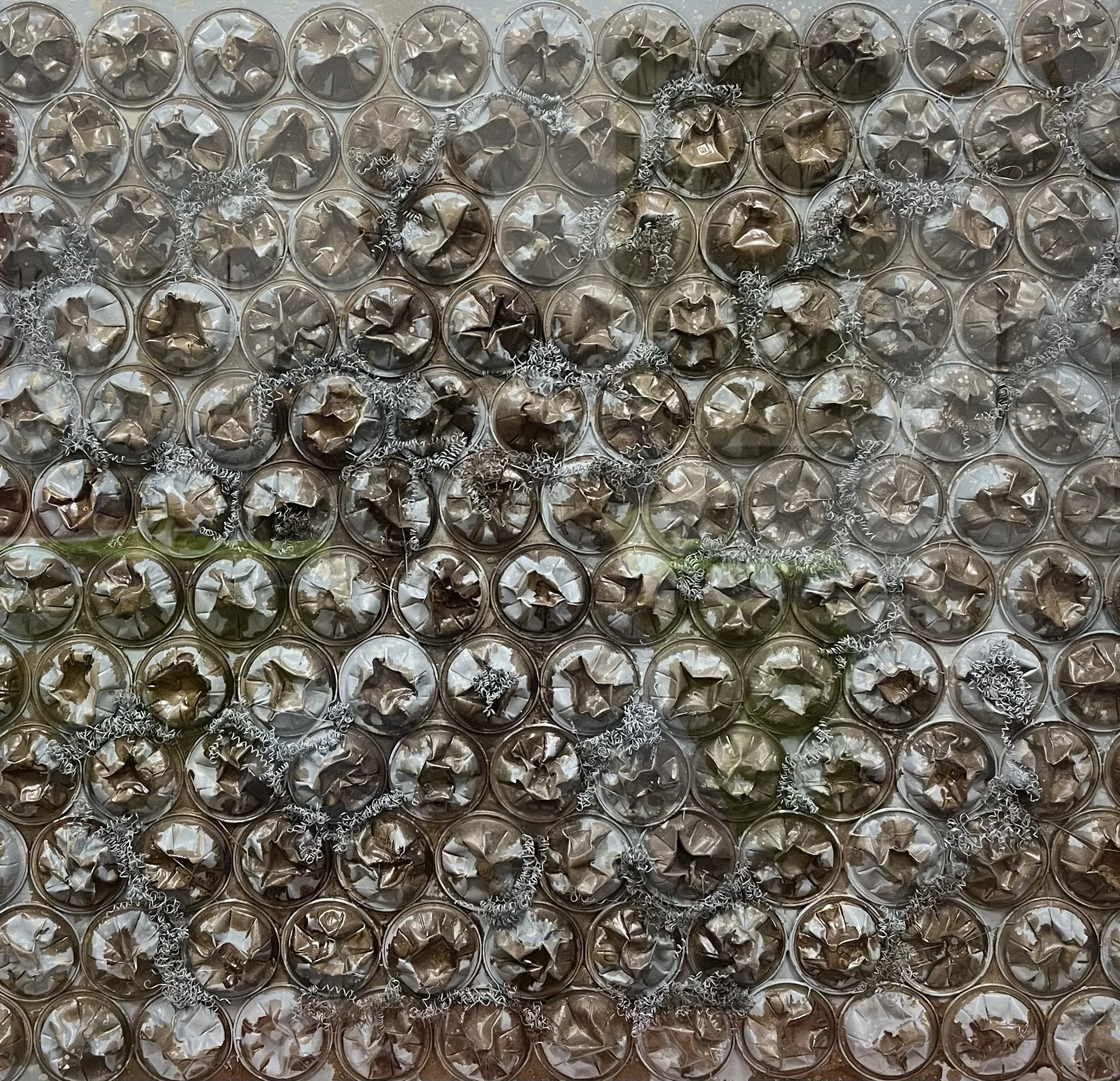 Catherine Engelmeyer mixed media Nespresso pods recycle.jpeg