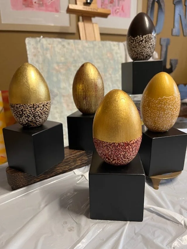 Catherine Engelmeyer Art sculptures with eggshell.jpg