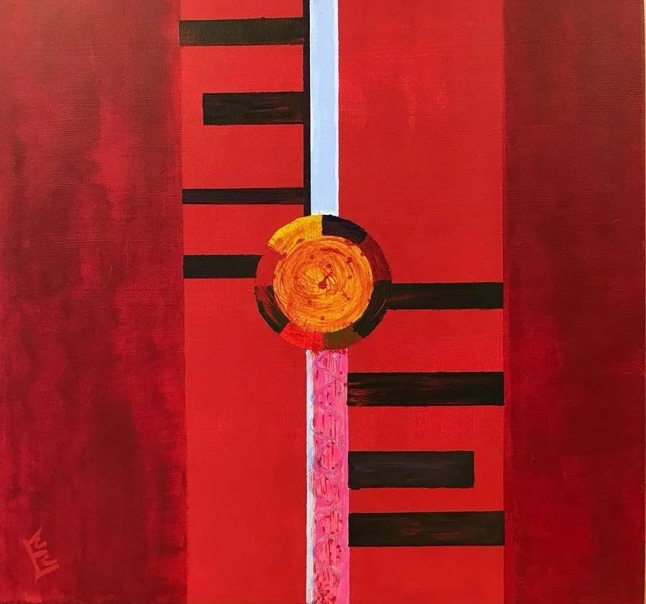 Catherine Engelmeyer art abstract geometric red.jpeg