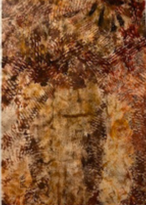Devastation | Image 18x25, Matted 22.5x30| Ink on Japanese paper in earth tone