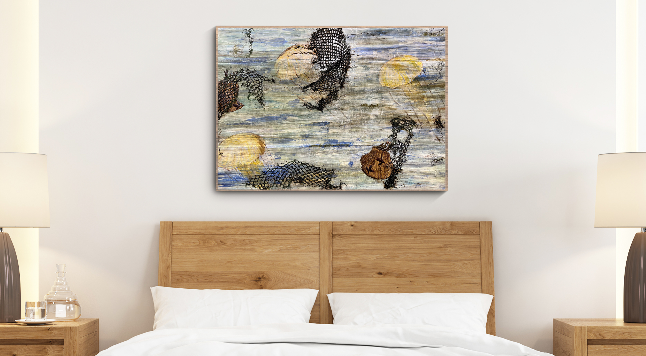 Catherine Engelmeyer Art abstract squid art visualization in bedroom