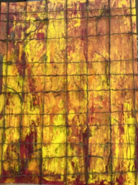 Entrapment 1 | 14x18 | Oil on Arches paper & twine | $350