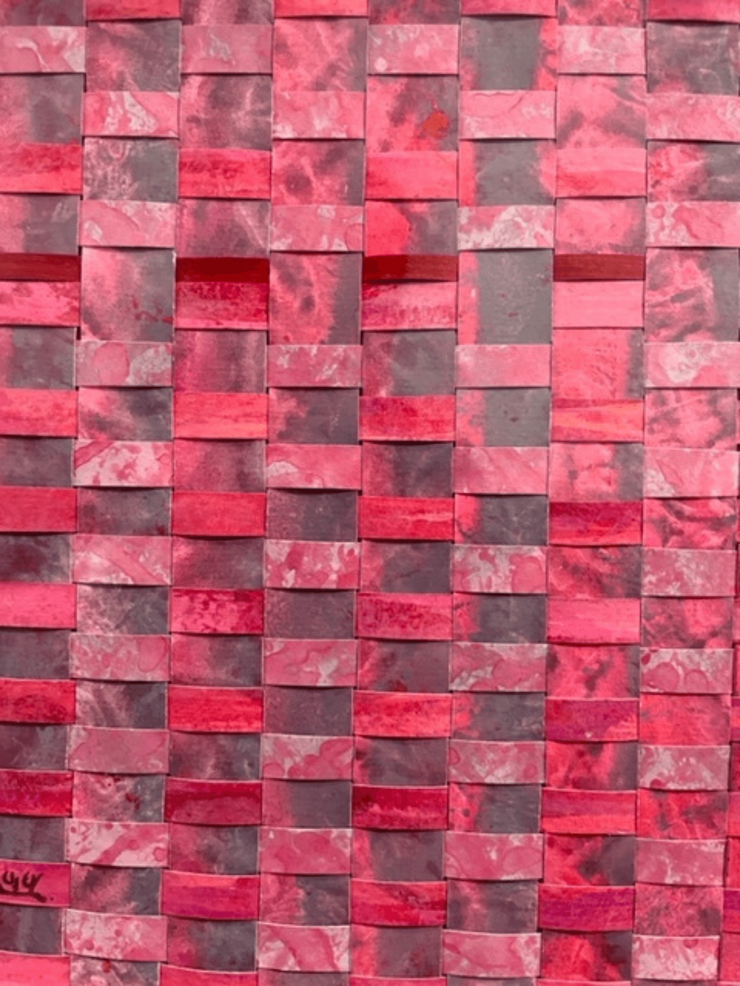 Catherine Engelmeyer pink weave hatch wicker pattern.png