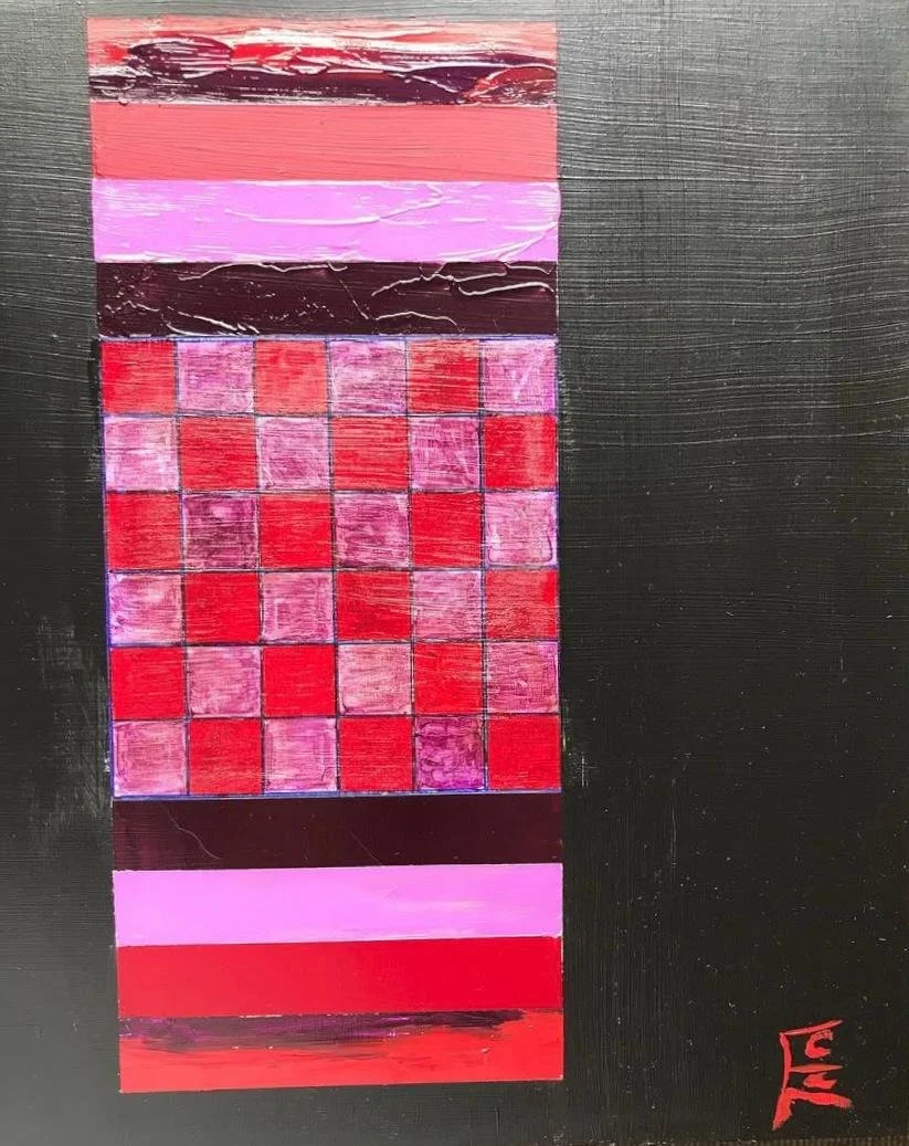 Catherine Engelmeyer art abstract geometric pink red black.jpeg
