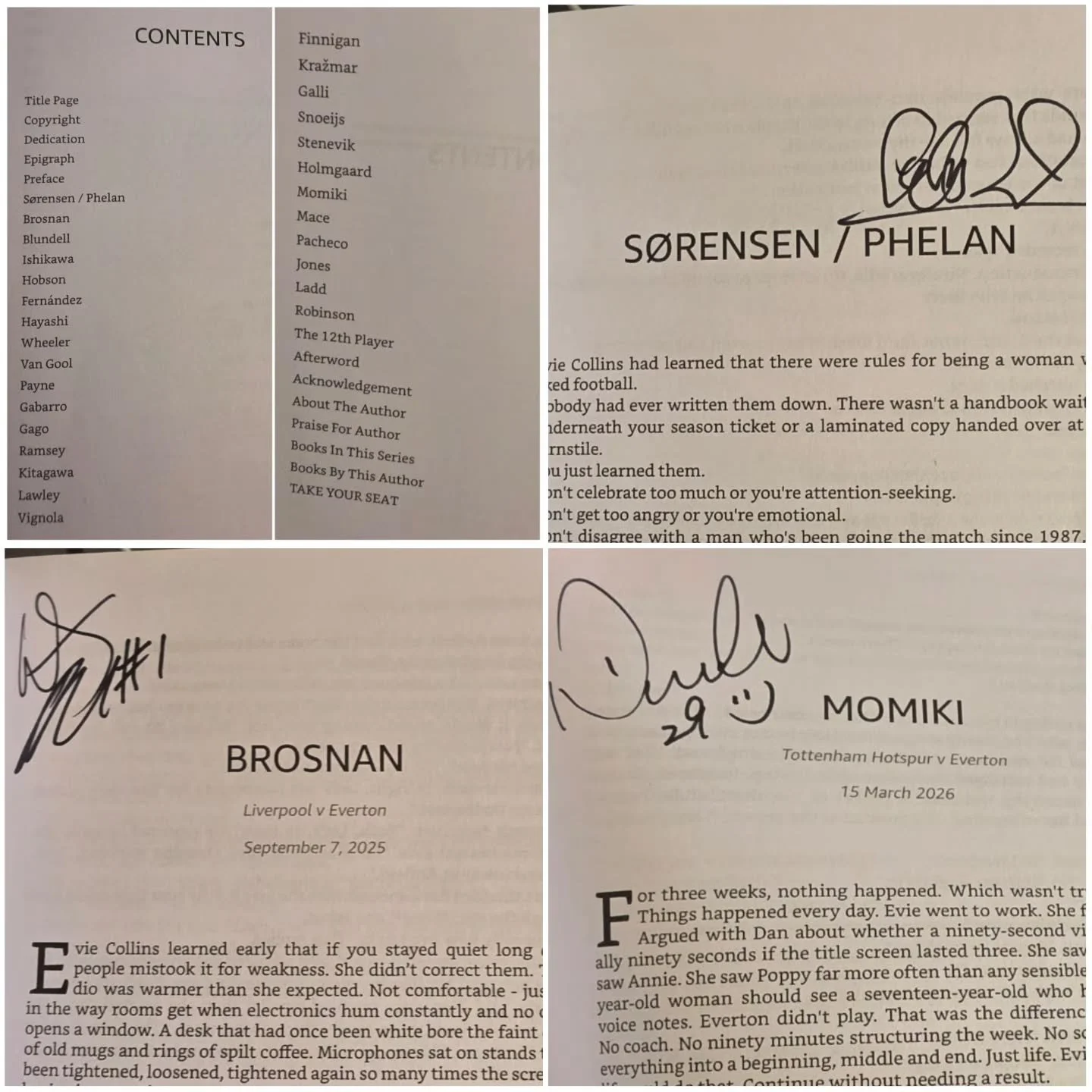 When I wrote The Seat That Changed the Game, a fictional story inspired by Everton Women's historic first full season at Goodison Park, I wanted the book itself to honour the people making that history.

So the chapters are named after the players, a