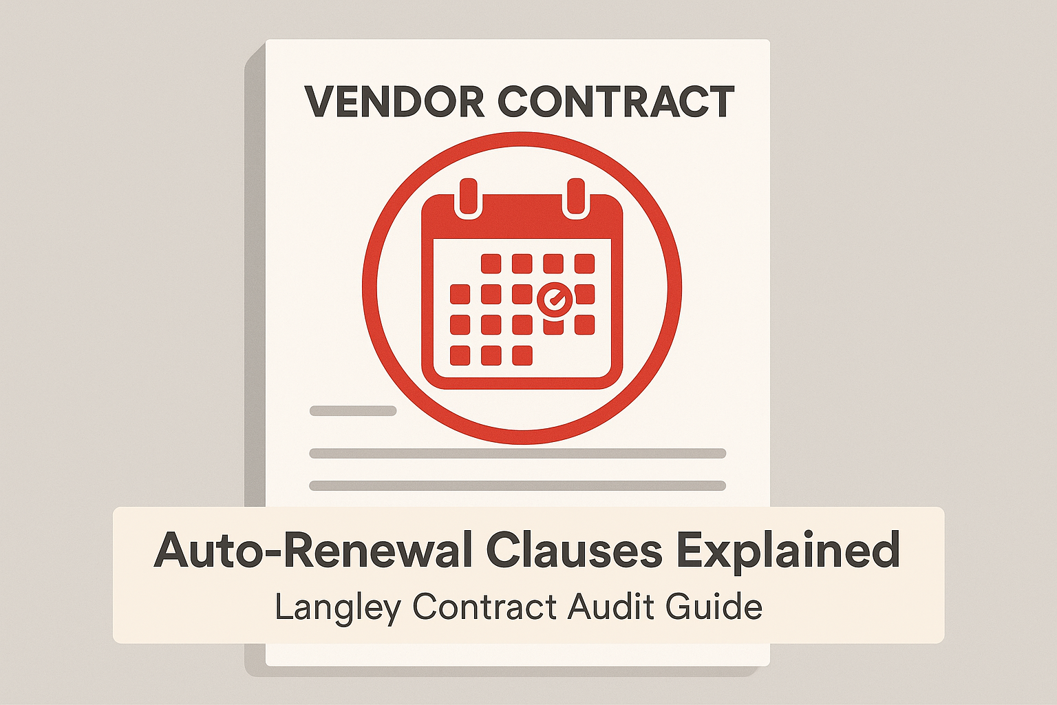 Auto-Renewal Clauses Explained (with Real Contract Examples)