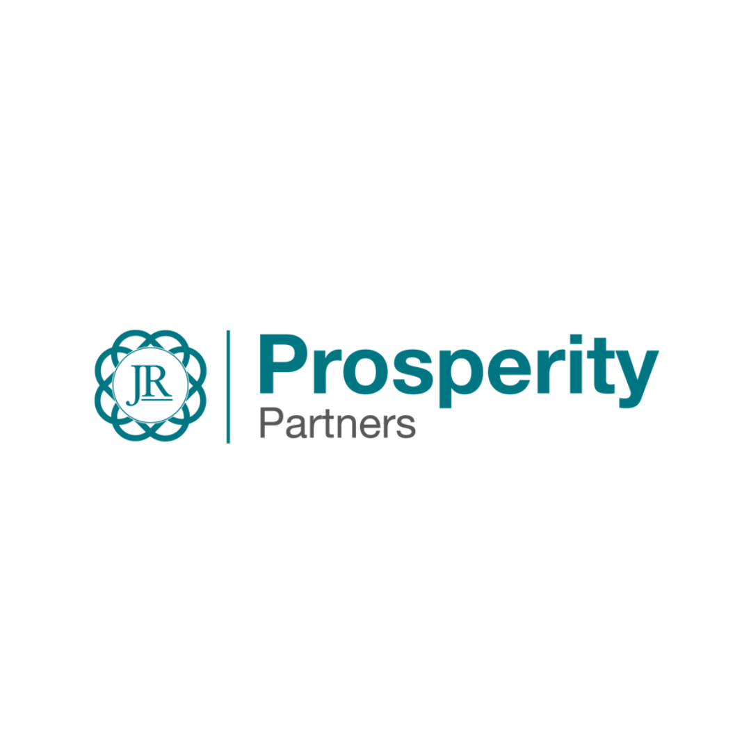 Logo with a circular design featuring initials 'JR' and the words 'Prosperity Partners'.