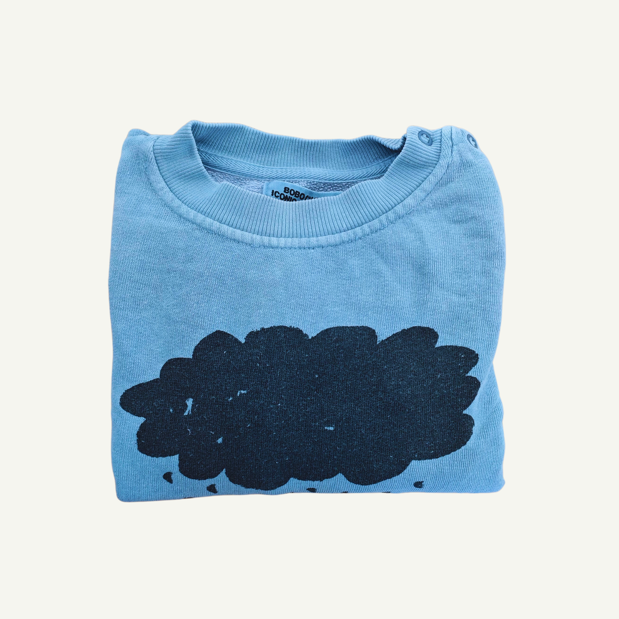 Bobo Choses  Organic Cotton Cloud Sweatshirt Iconic Collection Blue