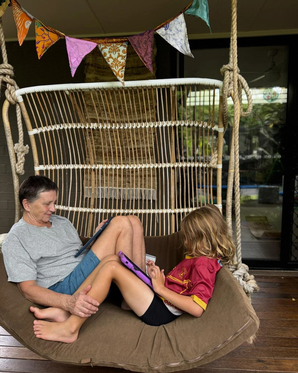 Behind the scenes, real life edition&hellip;

During a family visit from the UK, Aggy (Kerry's mum) got hands-on with an early draft of The Intergenerational Project&rsquo;s Resource Toolkit, sitting side by side with her youngest Aussie grandson.

U