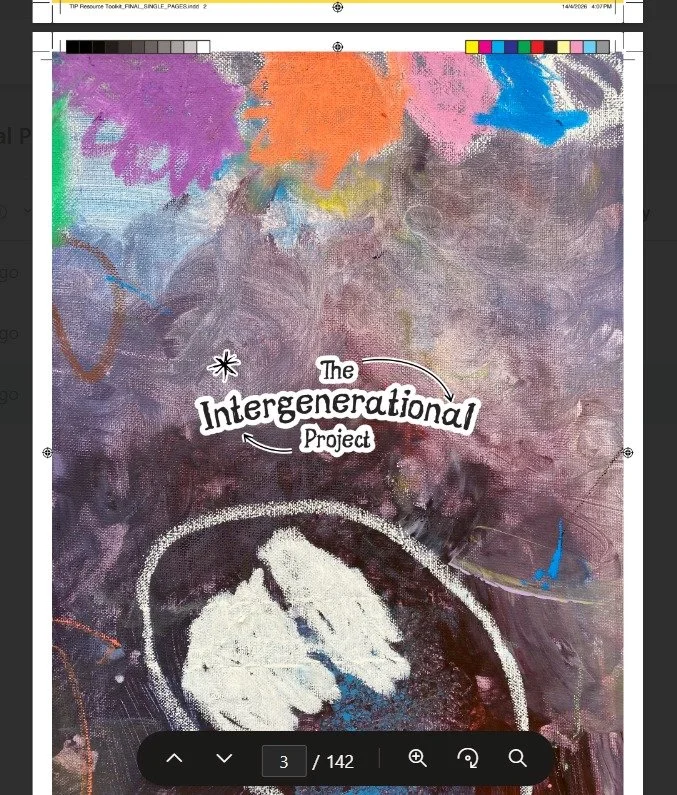 From early paper layouts on the table to final proofs ready for print, this toolkit has been built through genuine collaboration.

Children (our artists), graphic design, and our combined perspectives across early learning and aged care have all shap