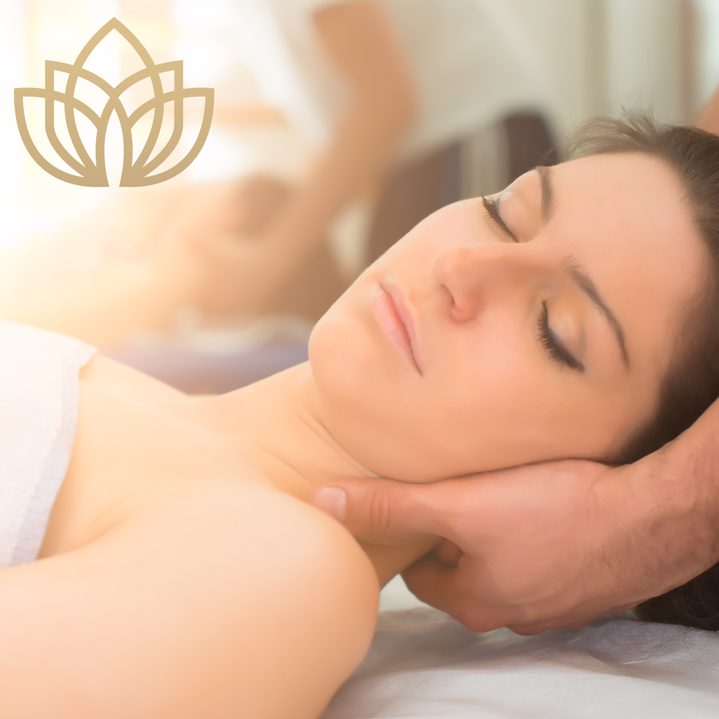 Participant lying on a yoga mat in a gentle stretching position, preparing the body for natural tremoring in TRE® practice.