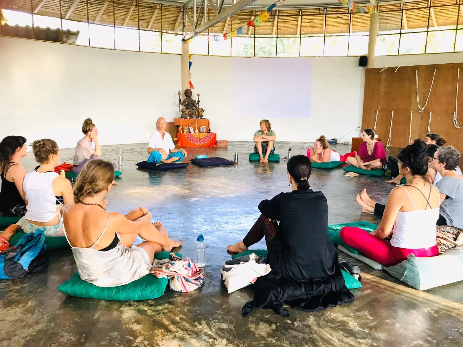 Group TRE® session releasing tension and supporting nervous system balance through mindful movement.