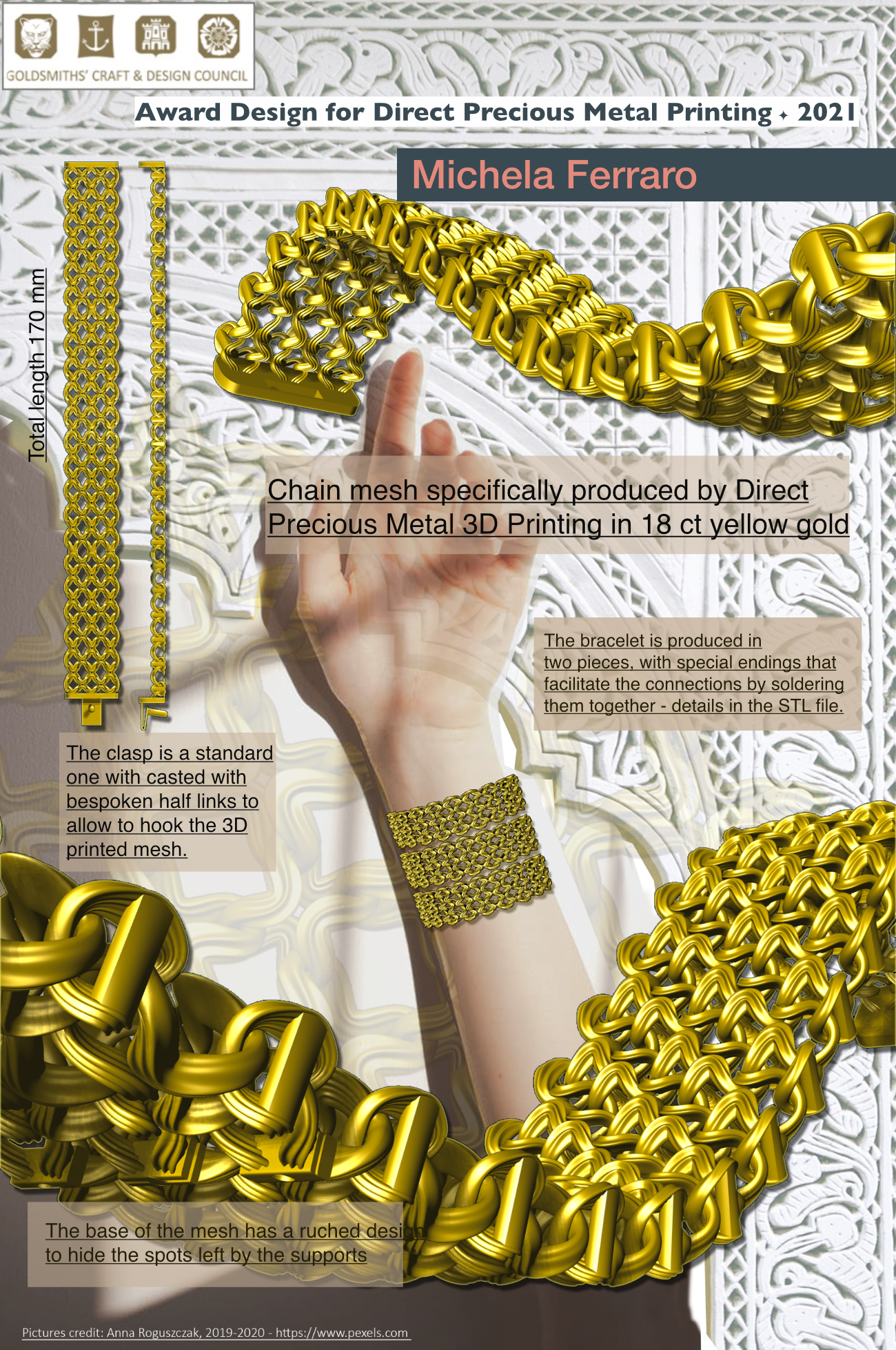 Goldsmiths Craft & Design Council - 2021 - Silver Award - Arabesque