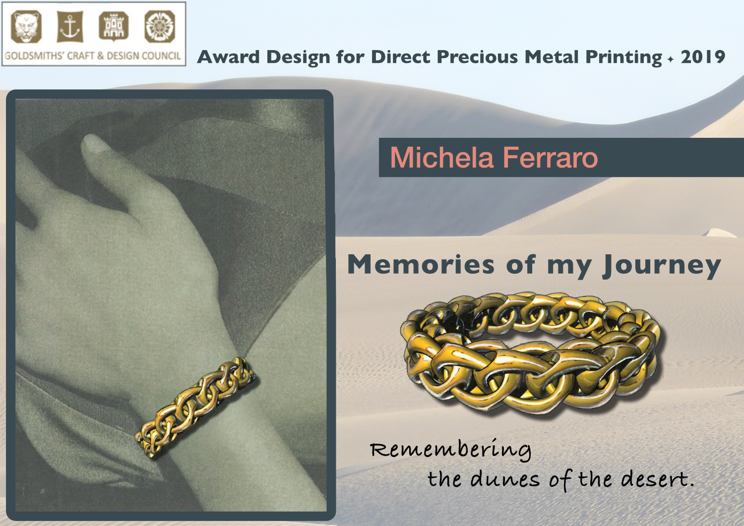 Goldsmiths Craft & Design Council - 2019 - Bronze Award - Memories of My Journey 