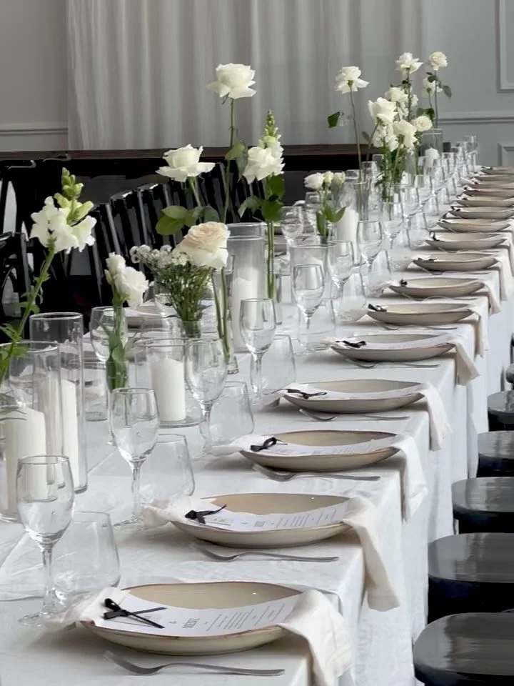 The reception 🥂🤍 @tides_byron_estate