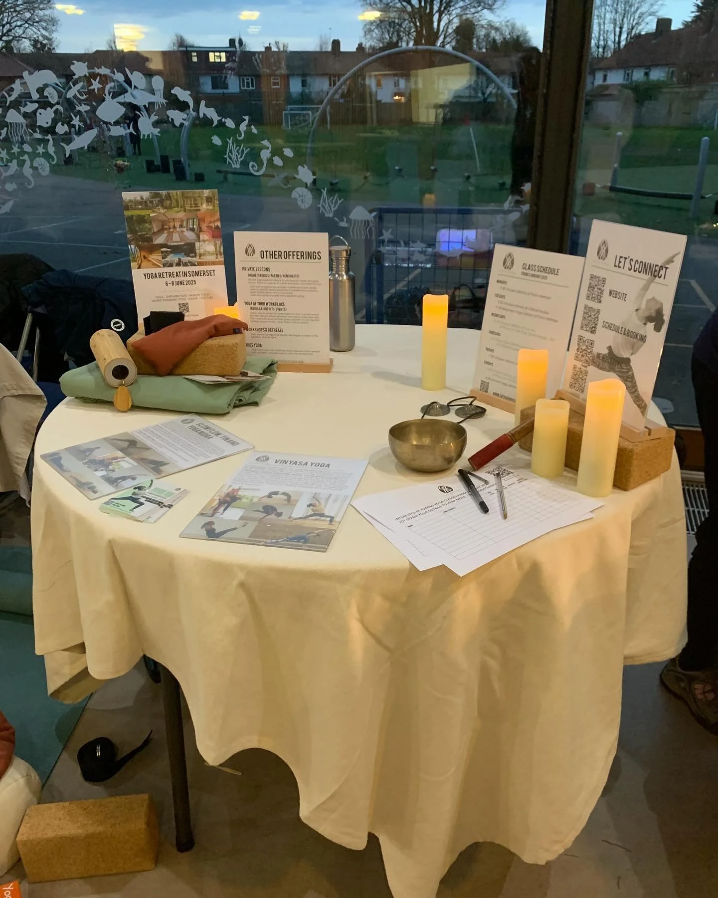Thank you @lowtherschool for organising the enterprise fair this afternoon!  If you need a break from the Christmas rush, join me this Sunday 22.12 at 8.45am for a trial yoga session at Physio On The River by Barnes Bridge. Three spots available - DM