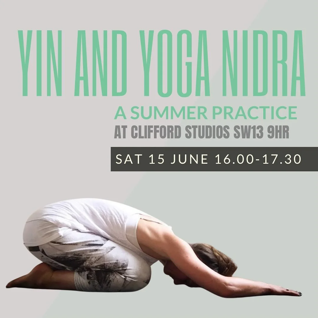 Booking link in profile! 🔗 Join me for a blissful summer themed afternoon of yin and yoga nidra that focuses on the water and earth elements, allowing us to turn inwards and slow down.

We begin with a floor-based sequence of yin and restorative pos