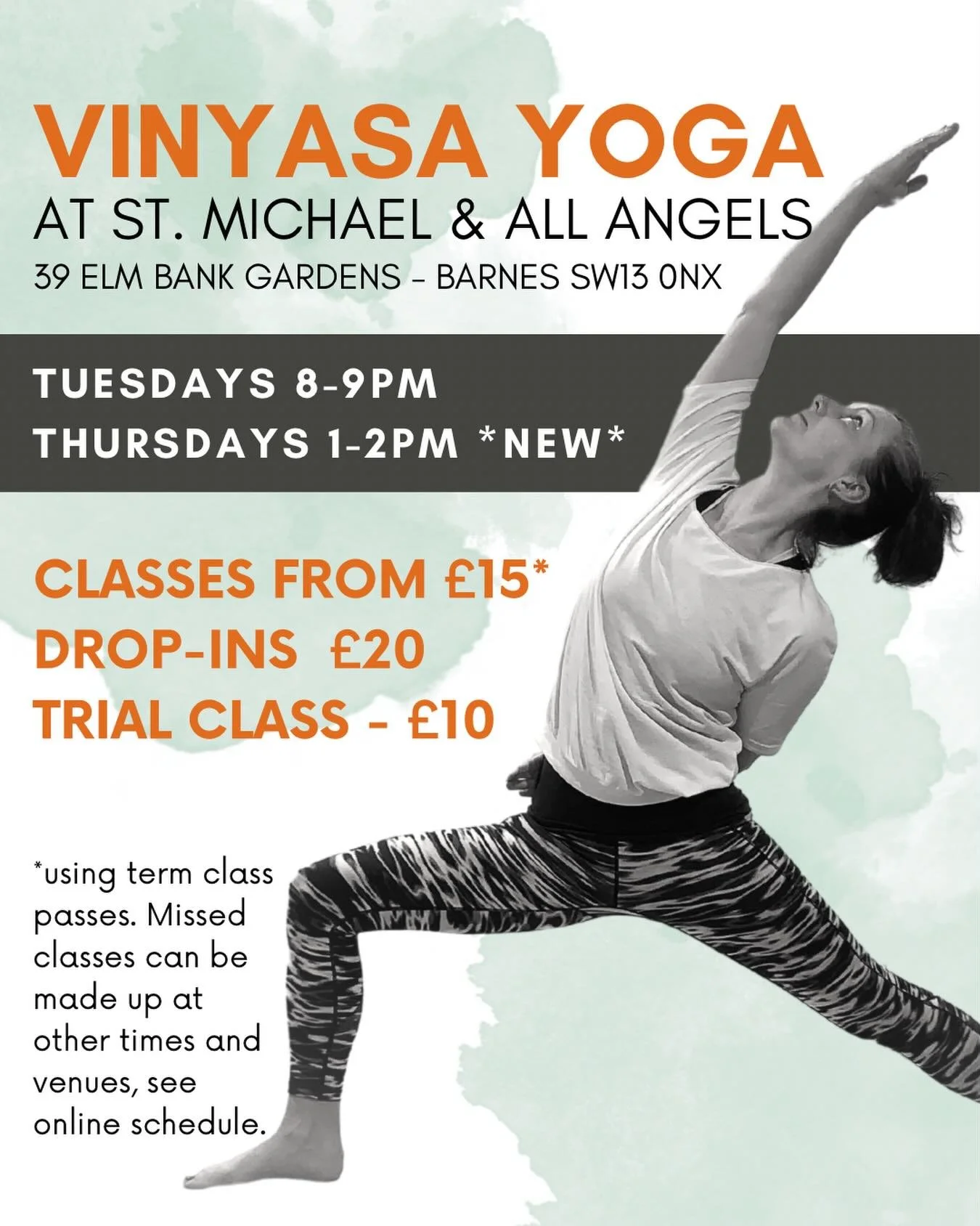 *NEW CLASS ALERT!* Thursdays 13.00-14.00 @stmichaelbarnes All Level Vinyasa Yoga.
Dm me to book or find the links in my bio!