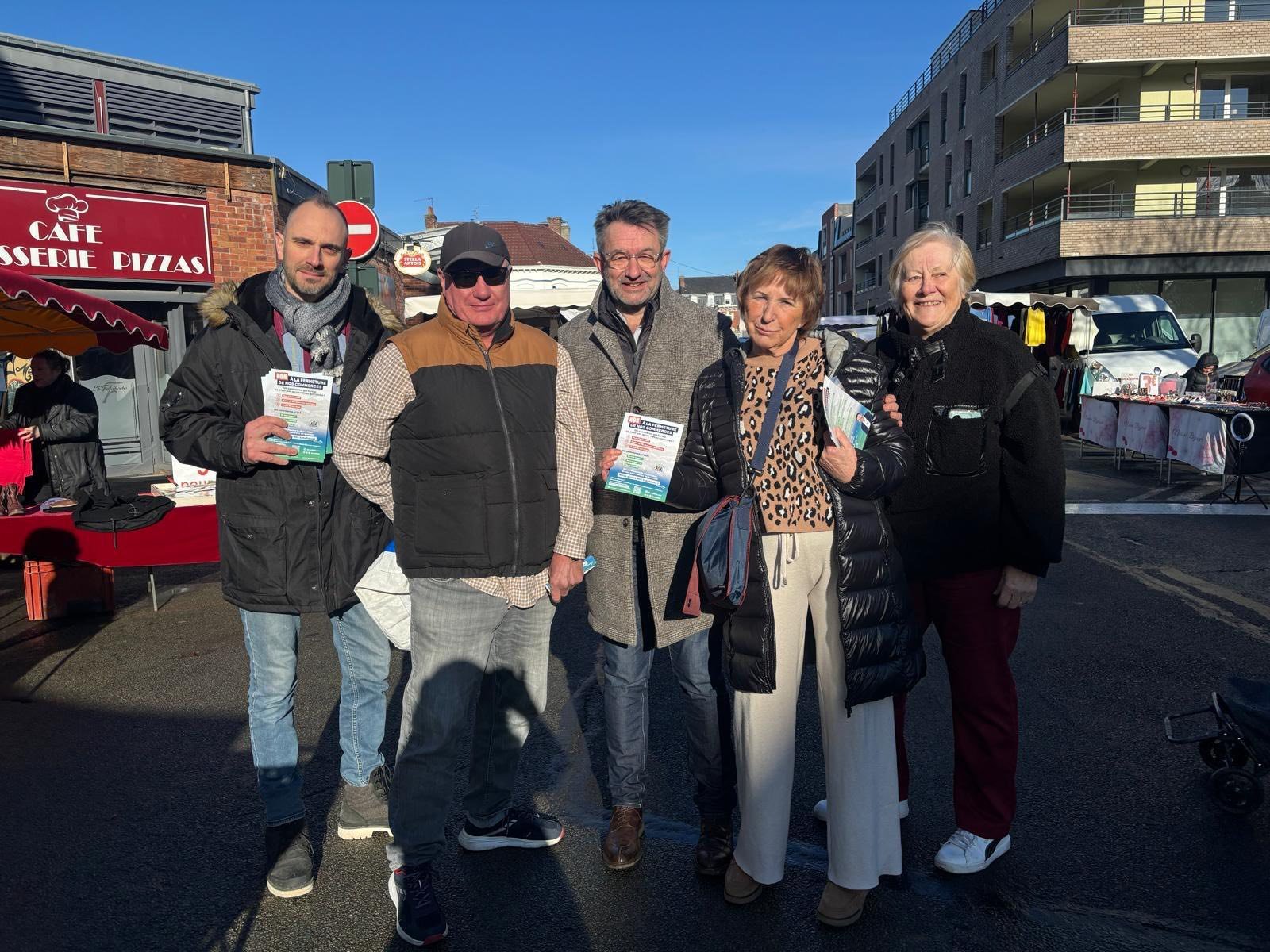 Liévin 2026 tractage, porte-à-porte, marché du mercredi, cafés citoyens …