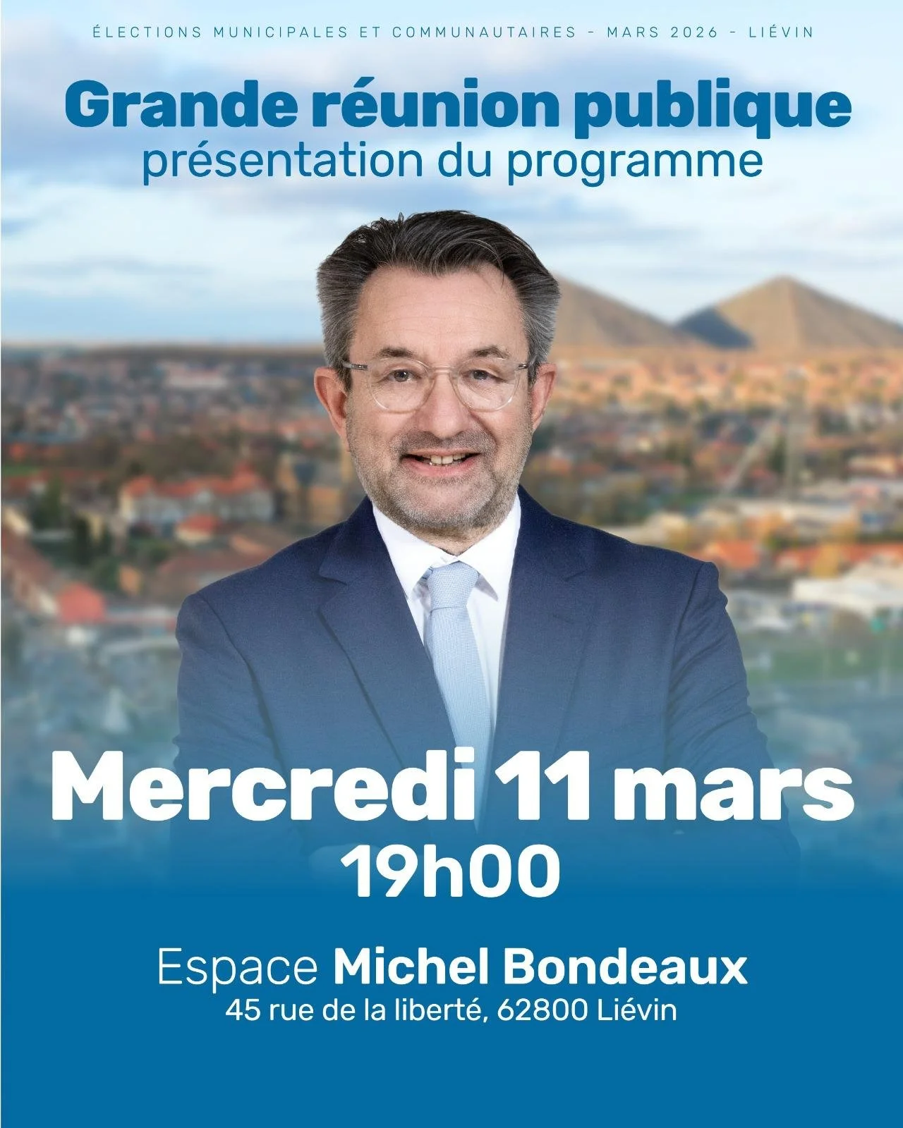 Grande réunion publique - présentation du programme Évènement de Lievin2026, Hervé Laurent