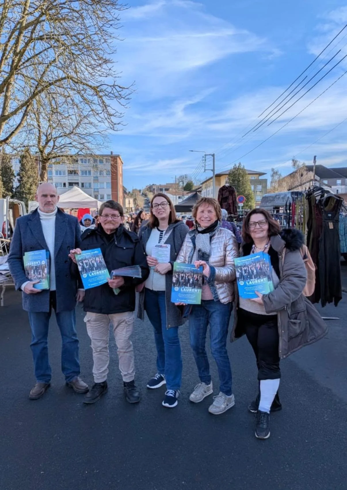 Rencontre sur le marché du centre-ville de Liévin