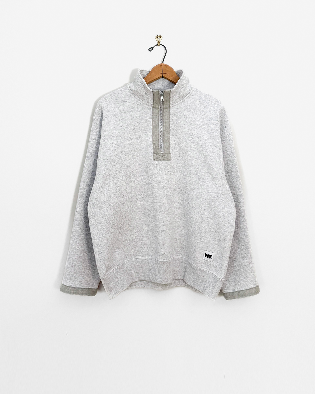 Fleece Quarter Zip - Ash Grey