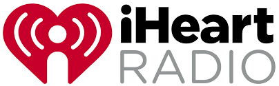 iHeartRadio logo with a red heart and black and gray text