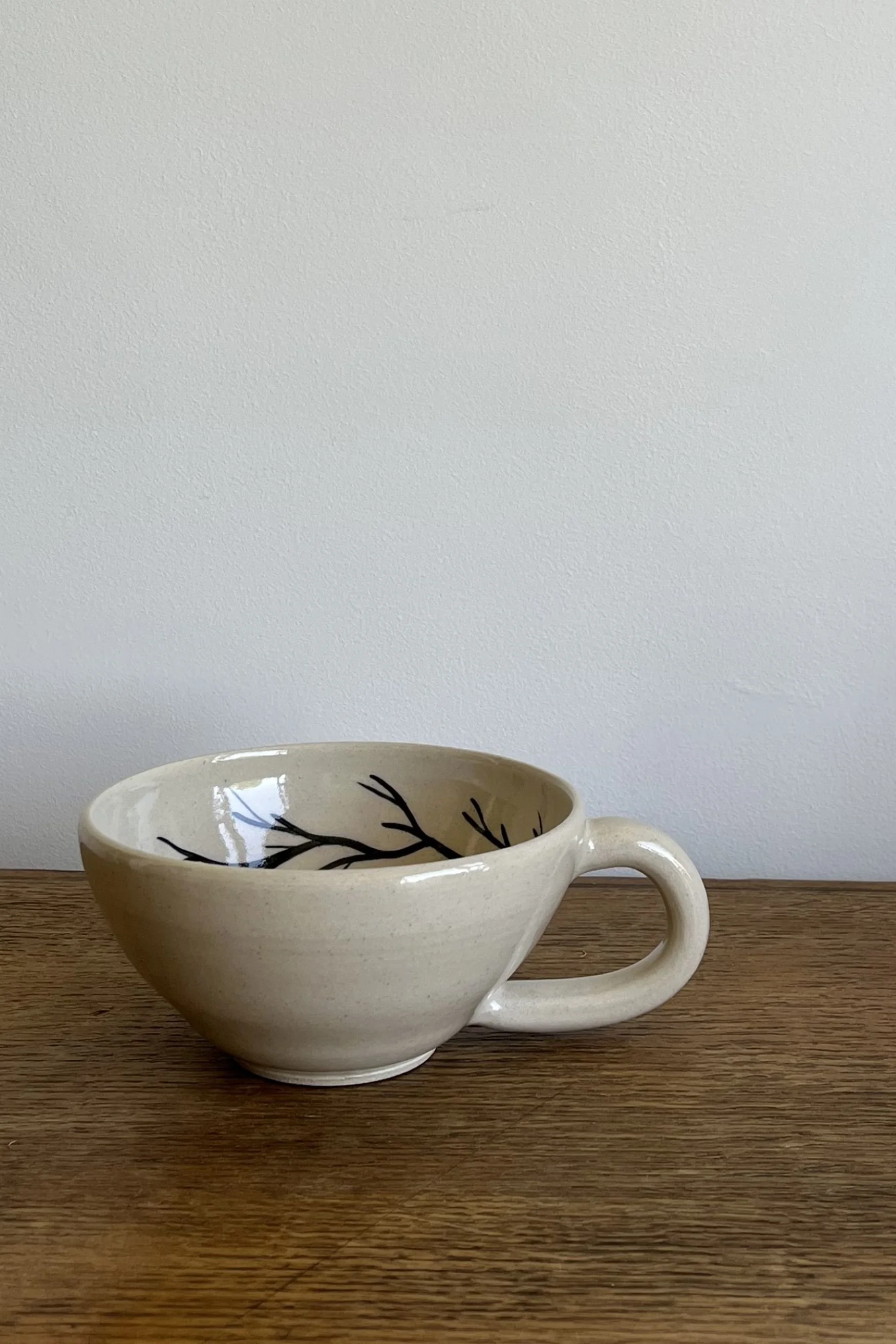 Handmade Stoneware Otter Cup.