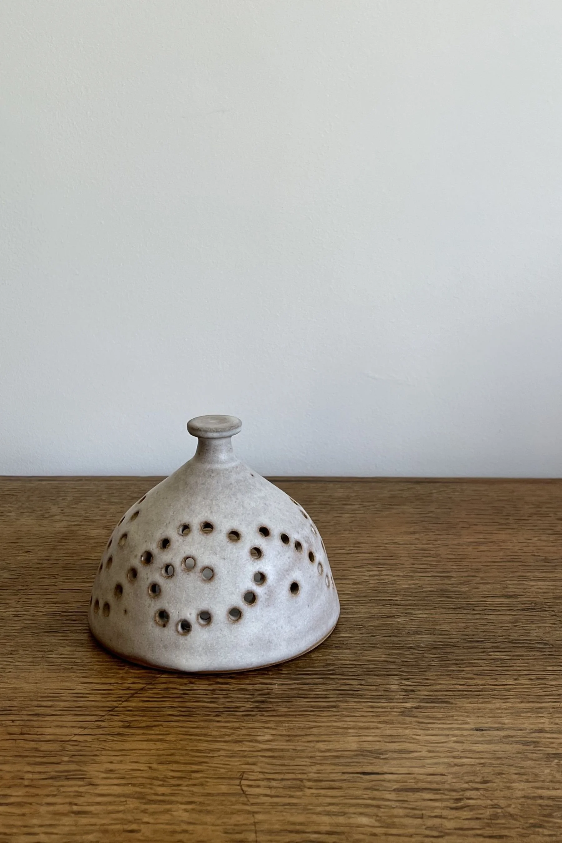 Handmade Stoneware Luminary Lantern.