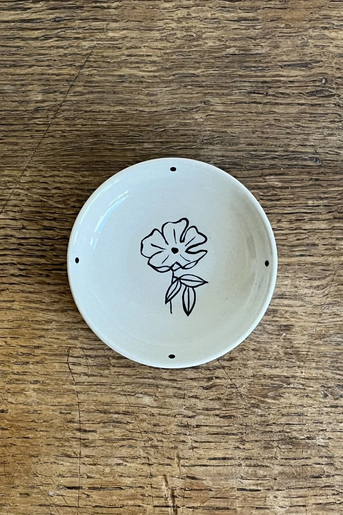 Handmade Wild Rose Trinket Dish