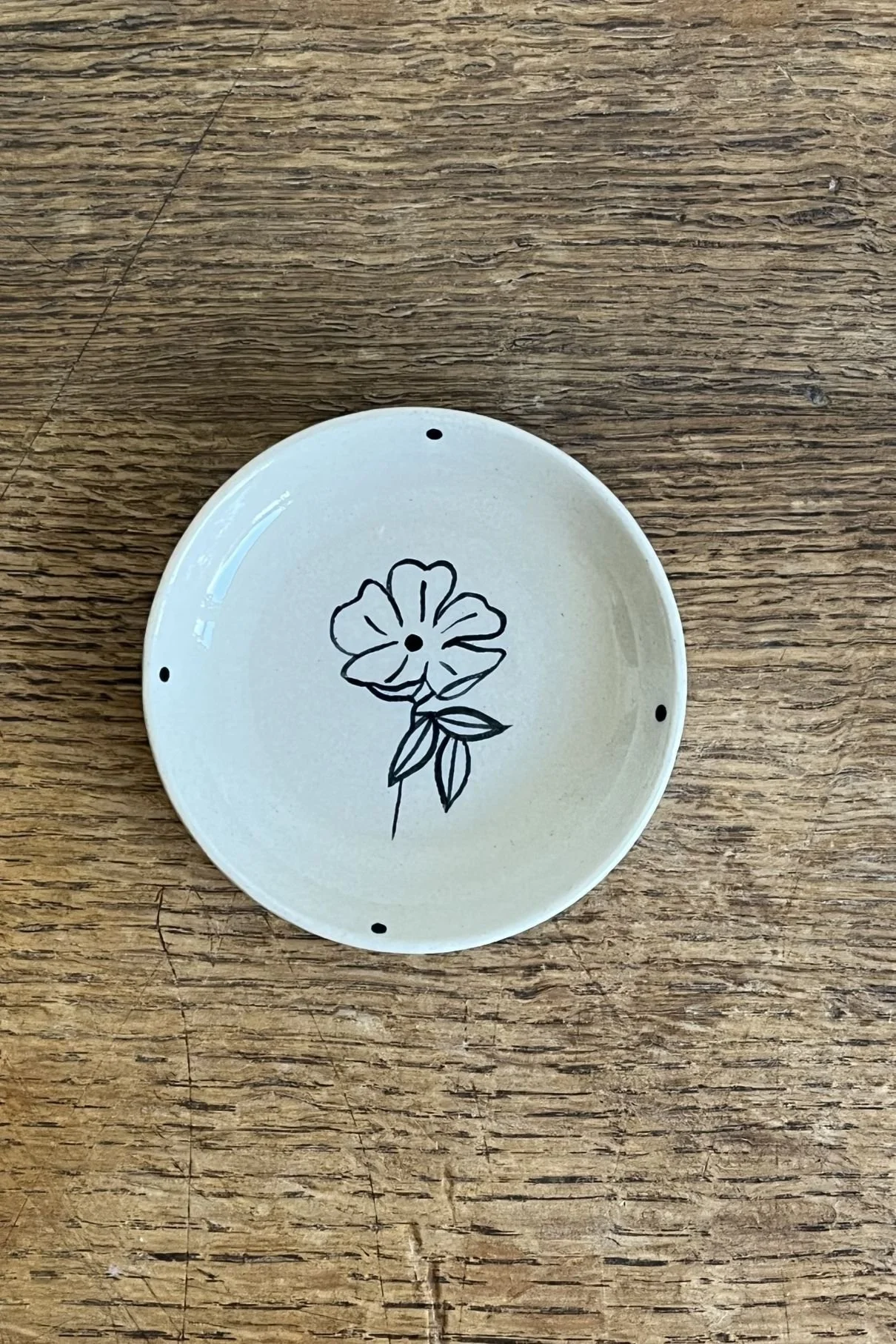 Handmade Wild Rose Trinket Dish