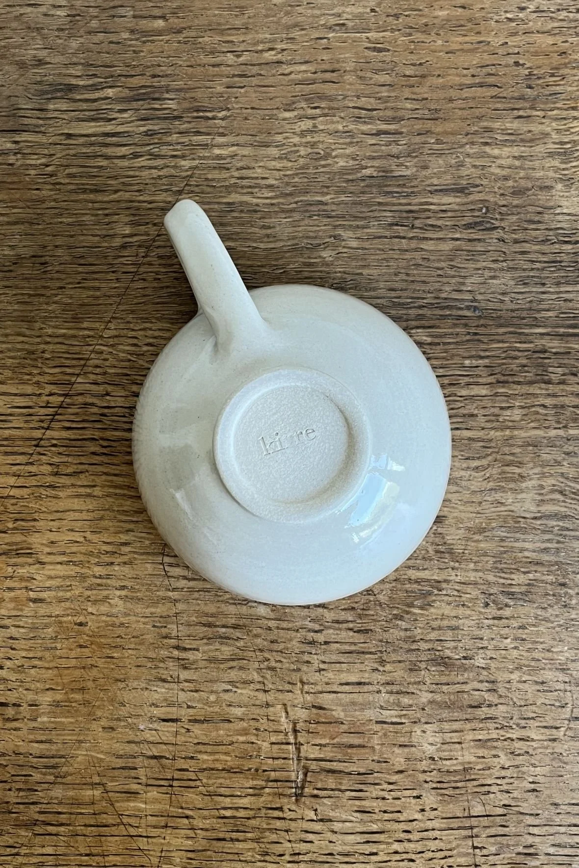 Handmade stoneware Cat Cup.