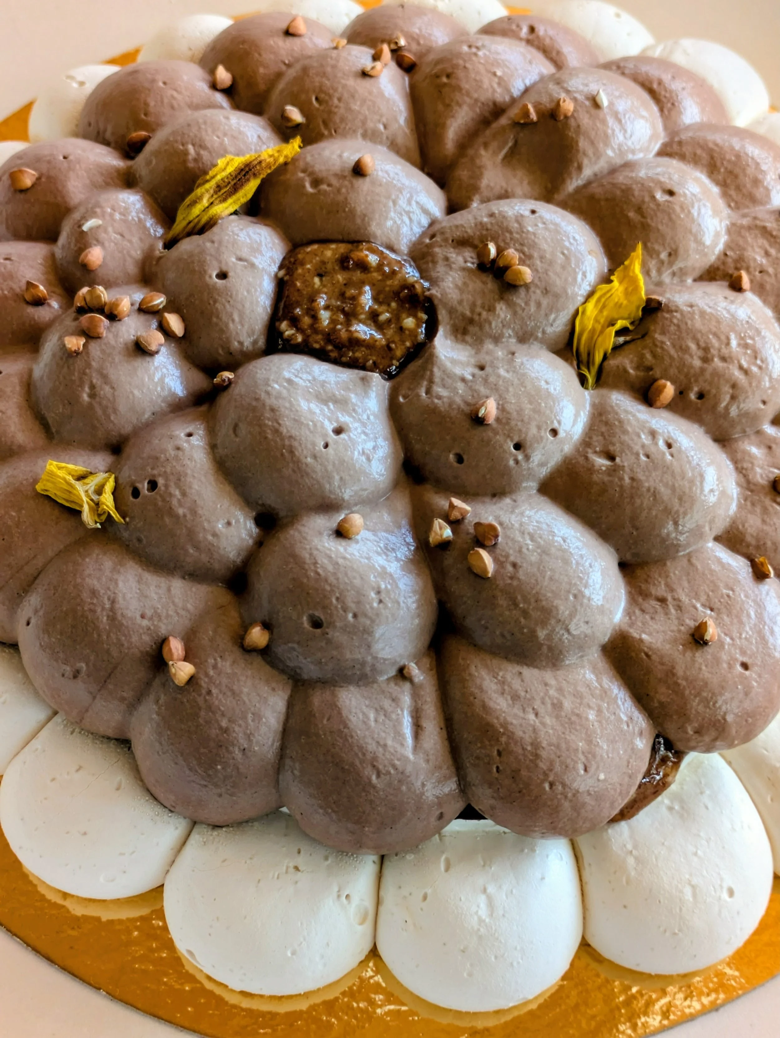 Pavlova chocolat-praliné sarrasin