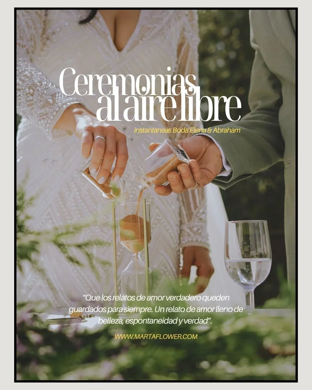 💫 Aqu&iacute; os comparto algunas instant&aacute;neas de la hermosa Boda de Abraham &amp; Elena. Organizar trabajos anteriores me lleva a recordar y revivir estos momentazos con vosotras!!! Que bien lo pasamos y que bonicas sois 🔥🔥🔥

Agenda 2026/