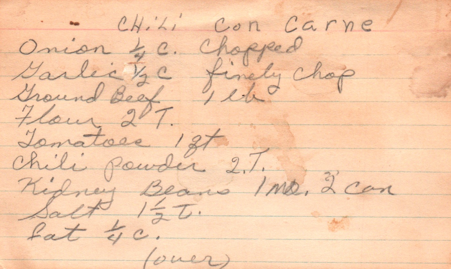 chili con carne front