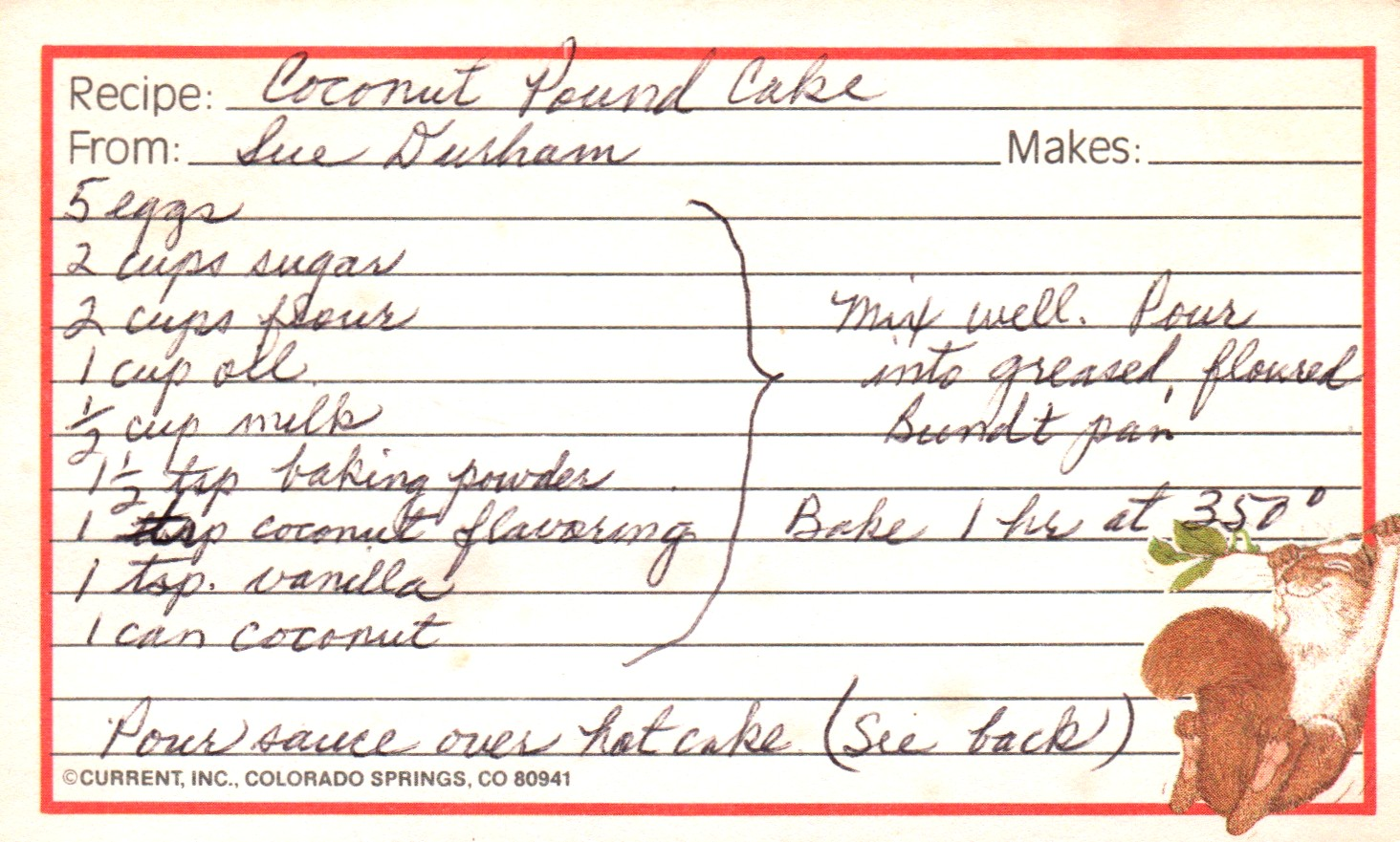 coconut pound cake front