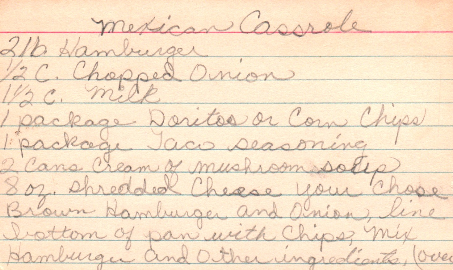 Mexican casserole front 