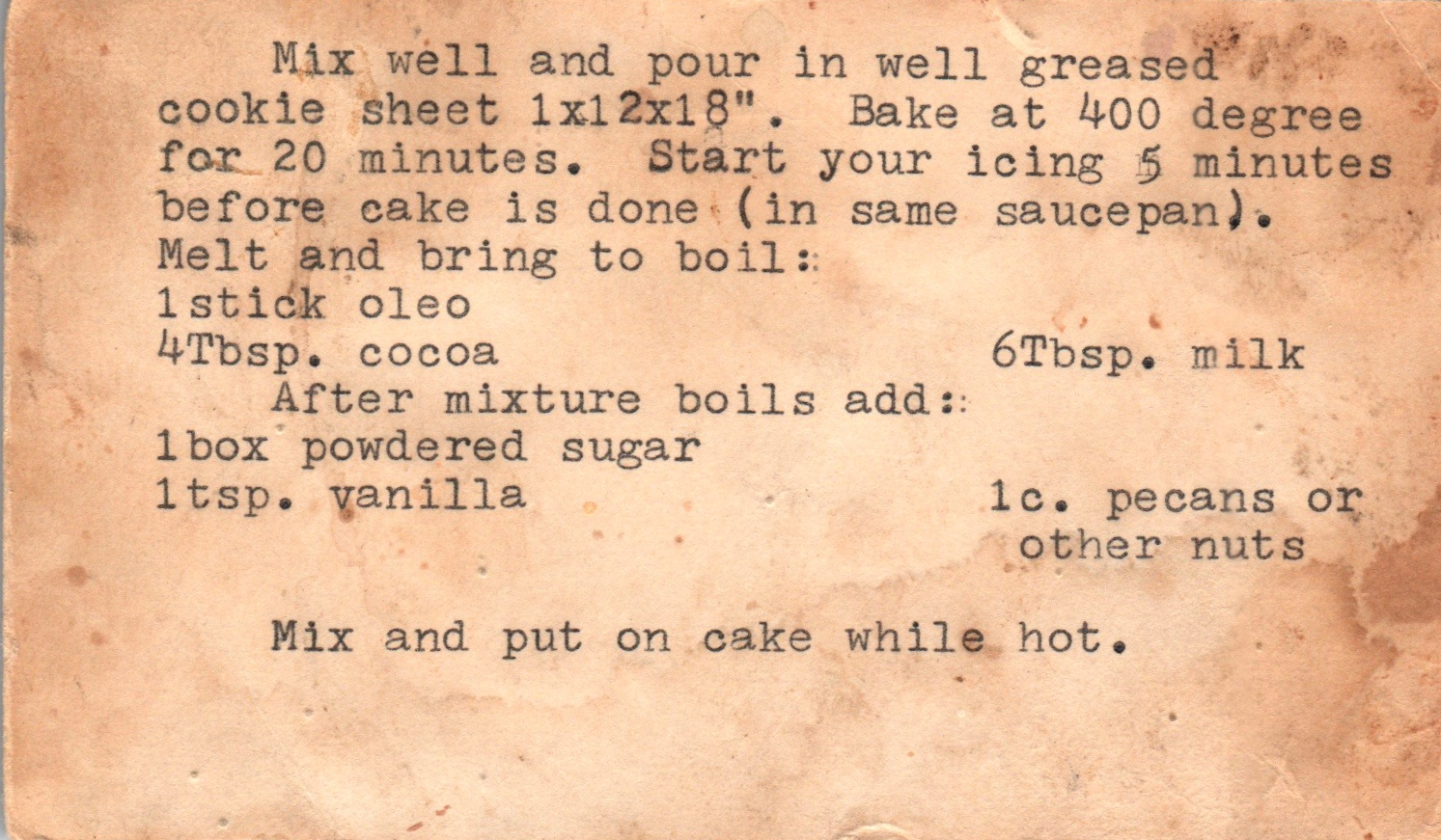 20-minute fudge cake back