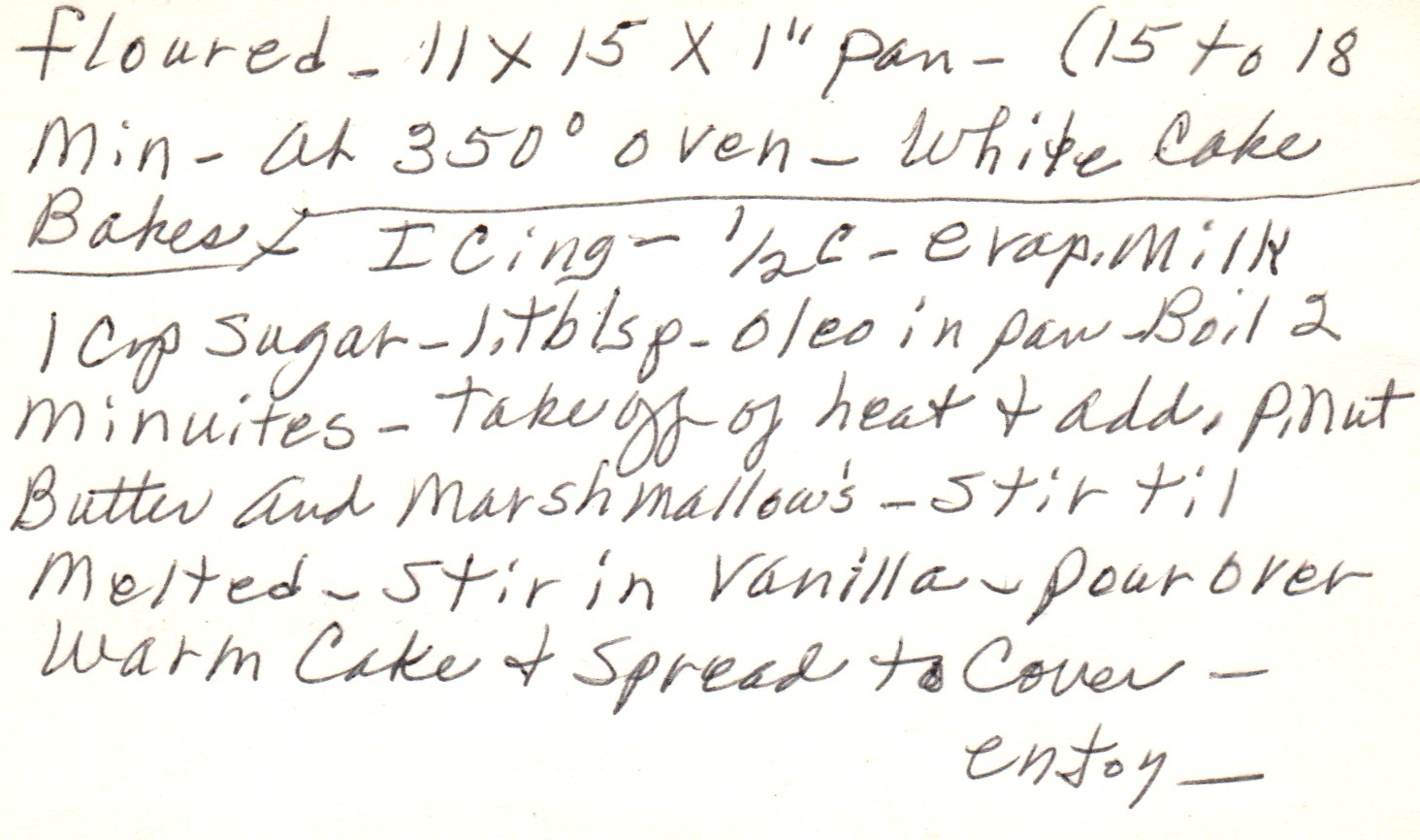 peanut butter sheet cake back