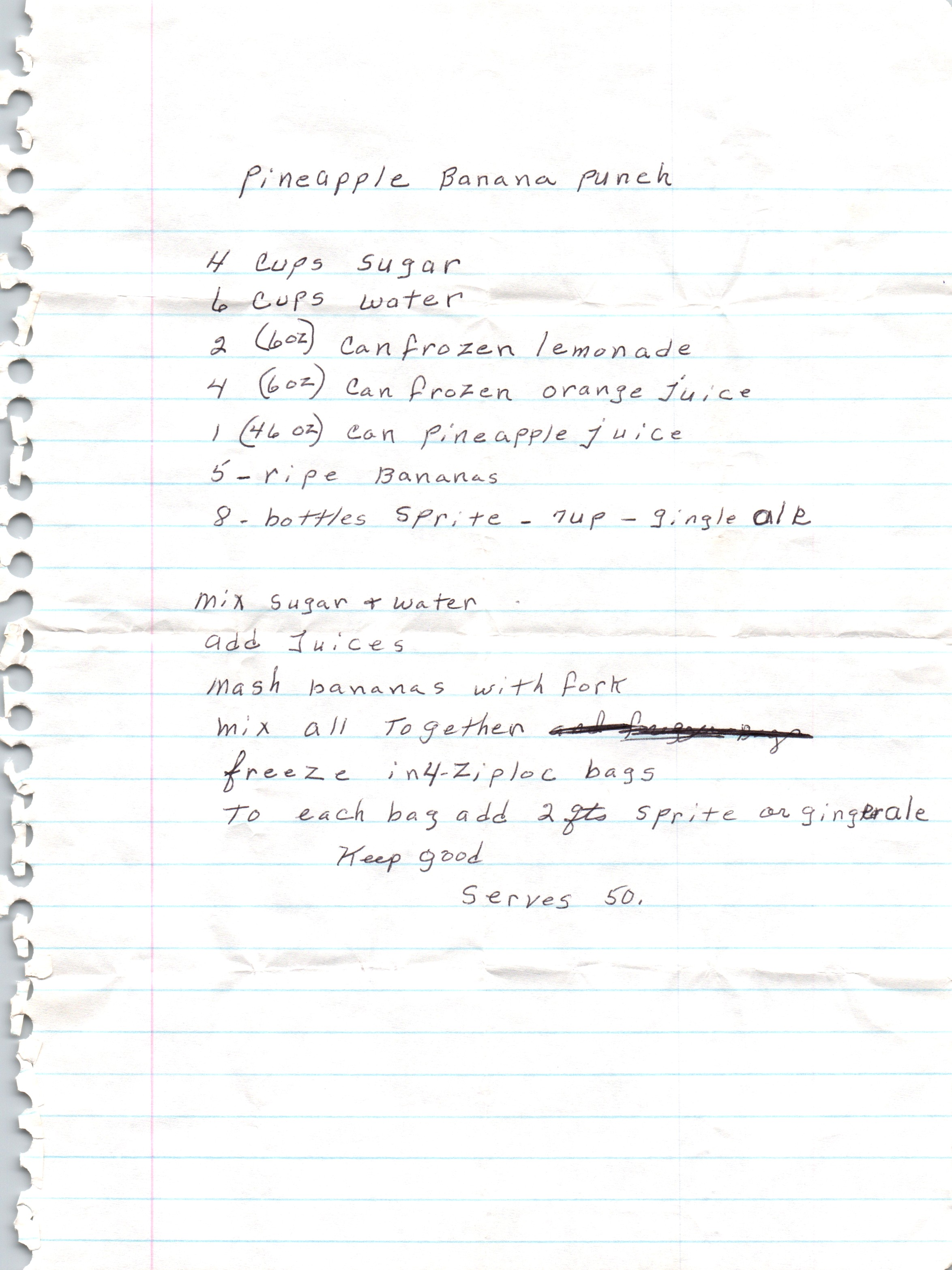 pineapple banana punch