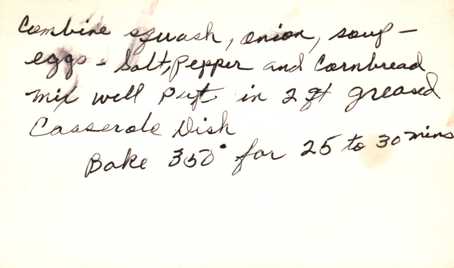 squash dressing back