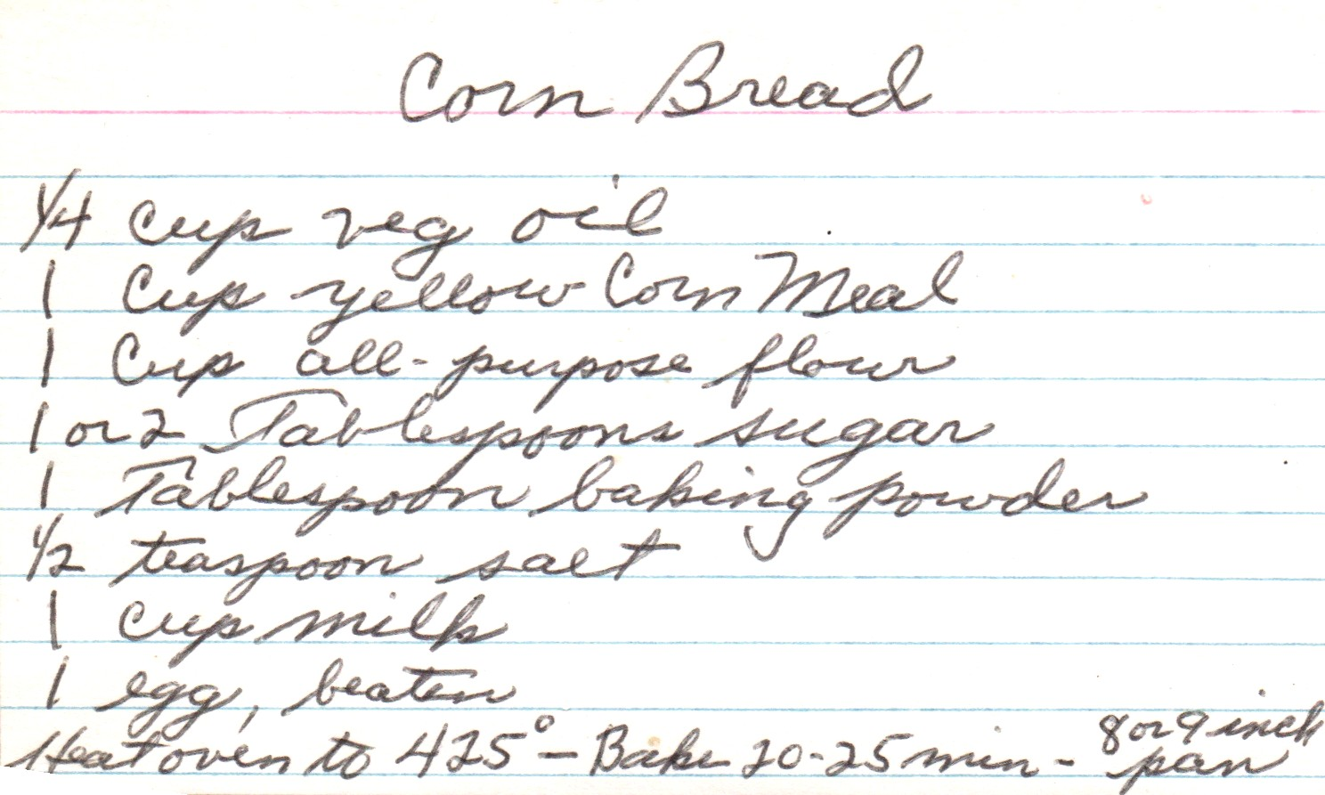 Corn bread