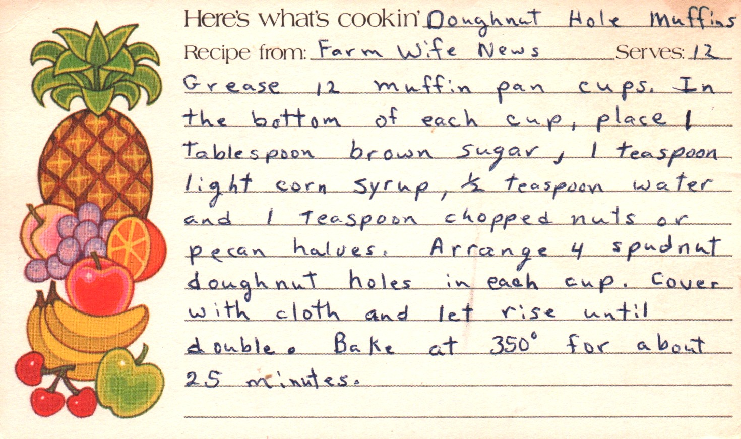 doughnut hole muffins