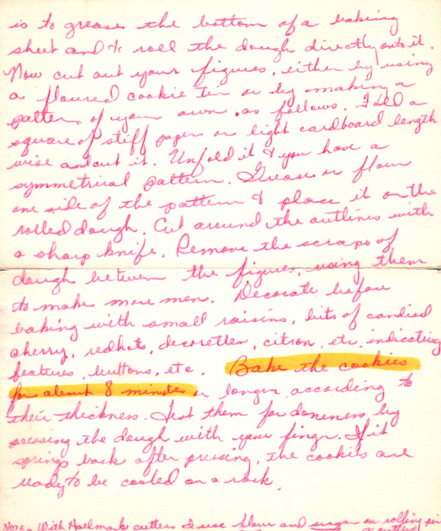 gingerbread men back