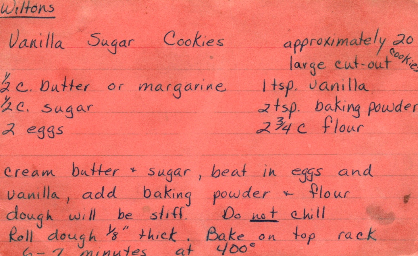 vanilla sugar cookies