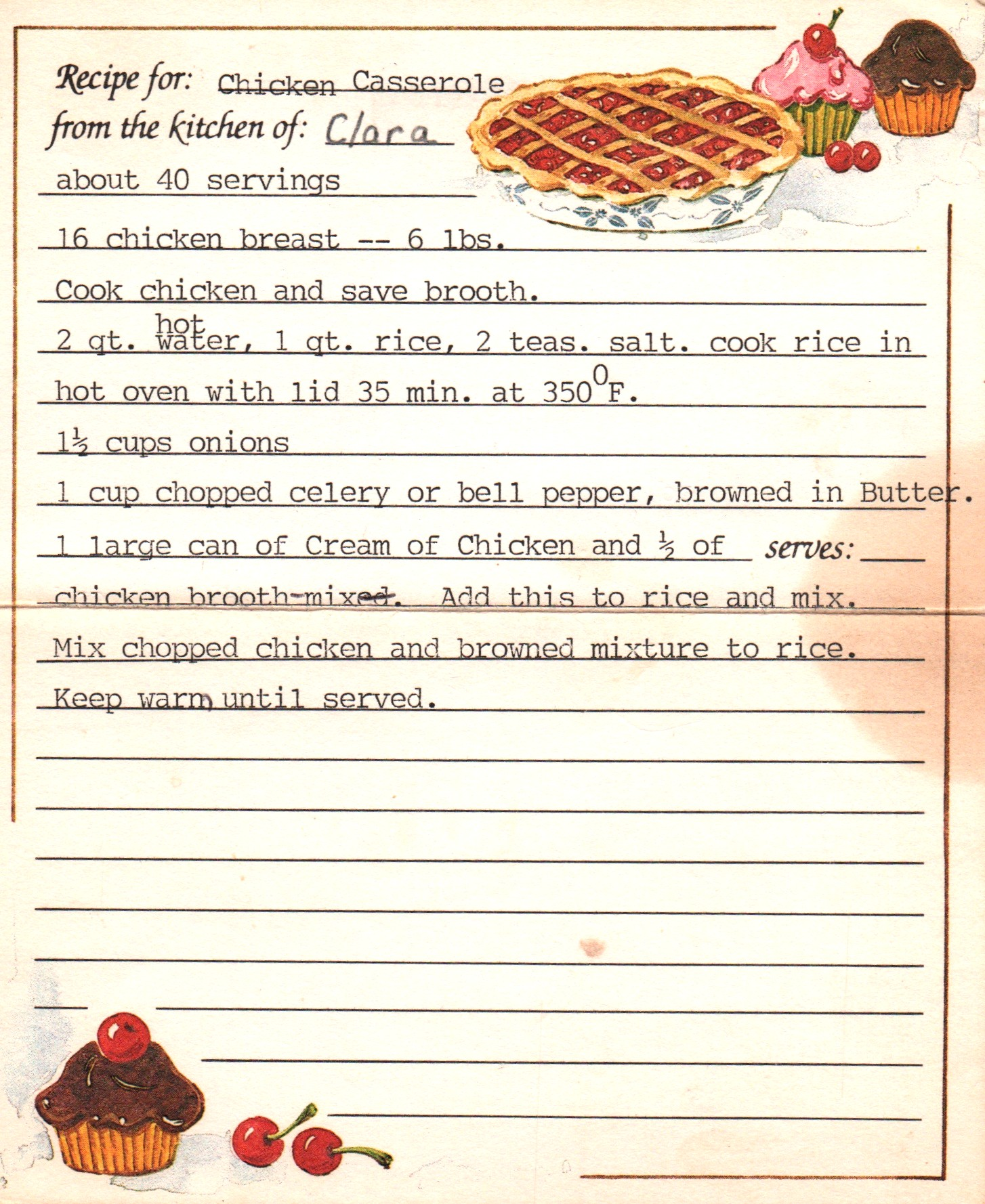 chicken casserole front