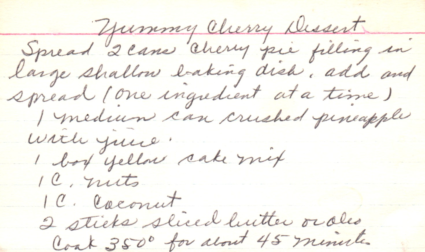 yummy cherry dessert