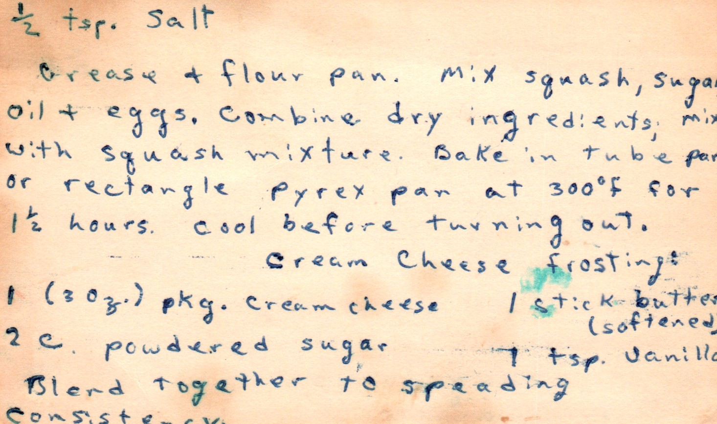 zucchini squash cake back