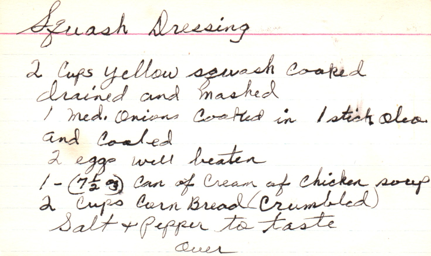 squash dressing front